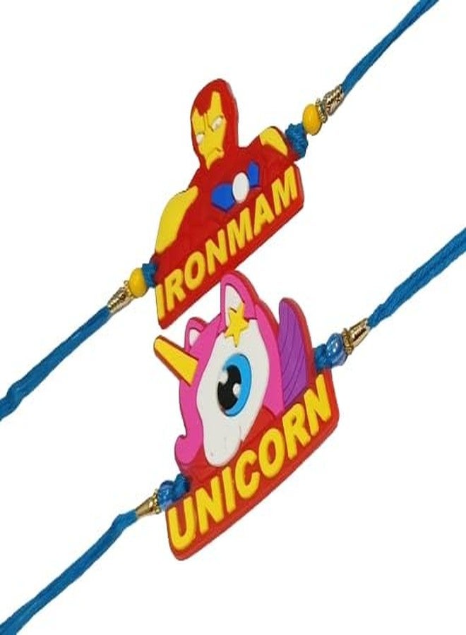 PEN Kids rakhi Set of 2 & unicorn rakhi/Designer Rakhis and Best Bro Ever Fridge Magnet - Rakhi for Brother, Bhaiya, Bhai - Image 3